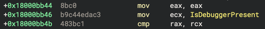 IsDebuggerPresent