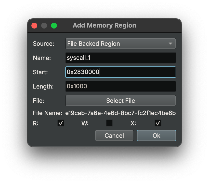Create New Mapped Section