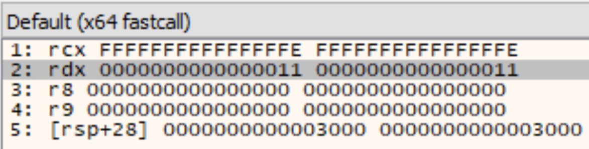 ThreadHideFromDebugger Input Parameter